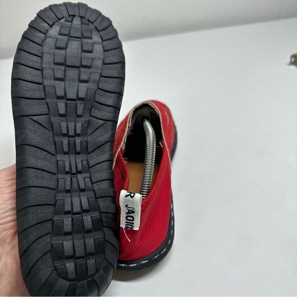 J'ADIOR New Red Slip-On Faux Leather Walking Cushioned Travel Shoe NWOT Sz 8,5 - Picture 7 of 13
